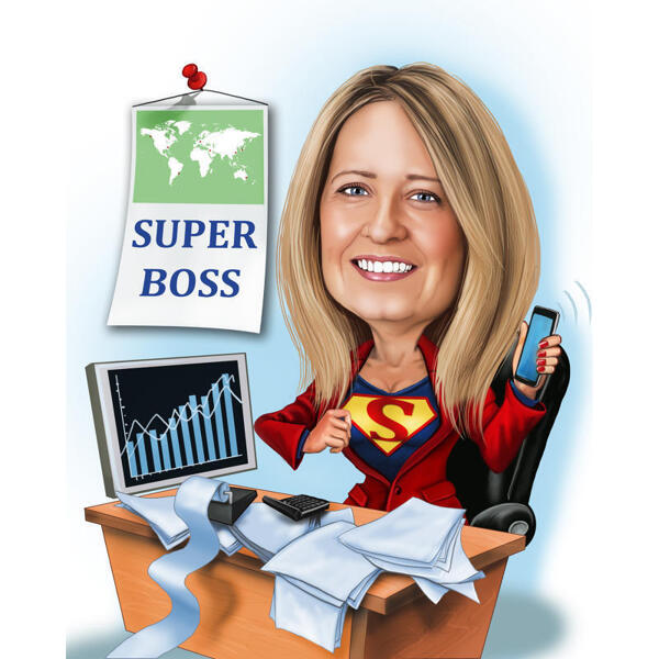 Best Manager Award Caricature