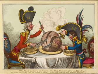 3. Plumb-Pudding i fara (1805)-0