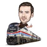 Desen animat șofer de tren