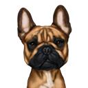 French Bulldog Caricature