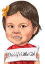 Custom Person Cartoon Caricature Holding Sign