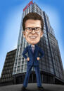 CEO Caricature Gift Hand-Drawn from Photos