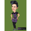 Full Body Hairdresser Caricature