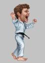Karate Gift - Sports Caricature from Photo