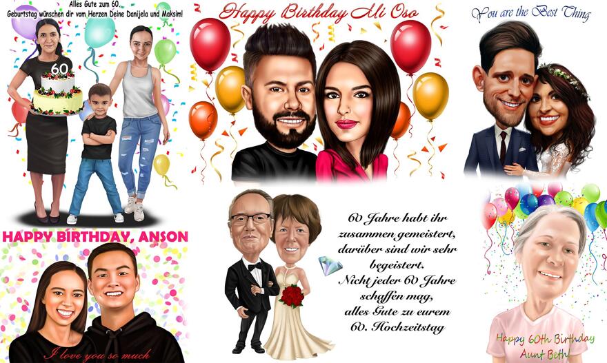 Geschenk karikatuur