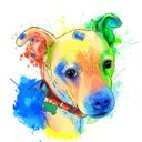 Watercolor Dog Drawing