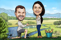 Engagement Proposal Caricature