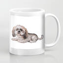 Ritratto personalizzato del cucciolo sulla tazza