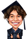 Disegno di caricatura di un ragazzo adolescente