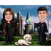 Couple with Dog - Harry Potter Fans