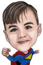 Superhero Kid Caricature from Photos