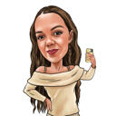 Half Body Full Colour Caricature