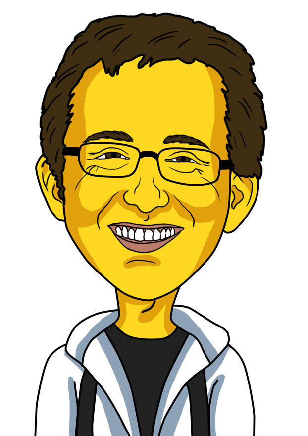 Yellow Face with Background