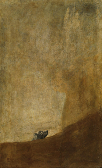 2. «Собака» Франсиско Гойи (создано: 1819–1823 гг.).-0