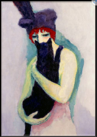 23. "امرأة مع قطة" بقلم كيس فون دونجن (1908)-0
