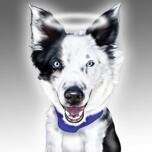 Portrait de chien commémoratif