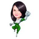 Ritratto avatar supereroe personalizzato