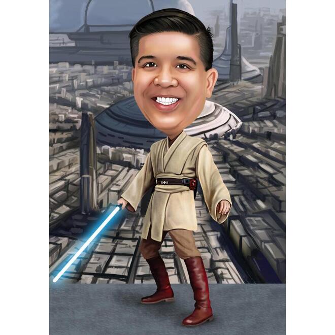 Star Wars Jedi Knight Caricature
