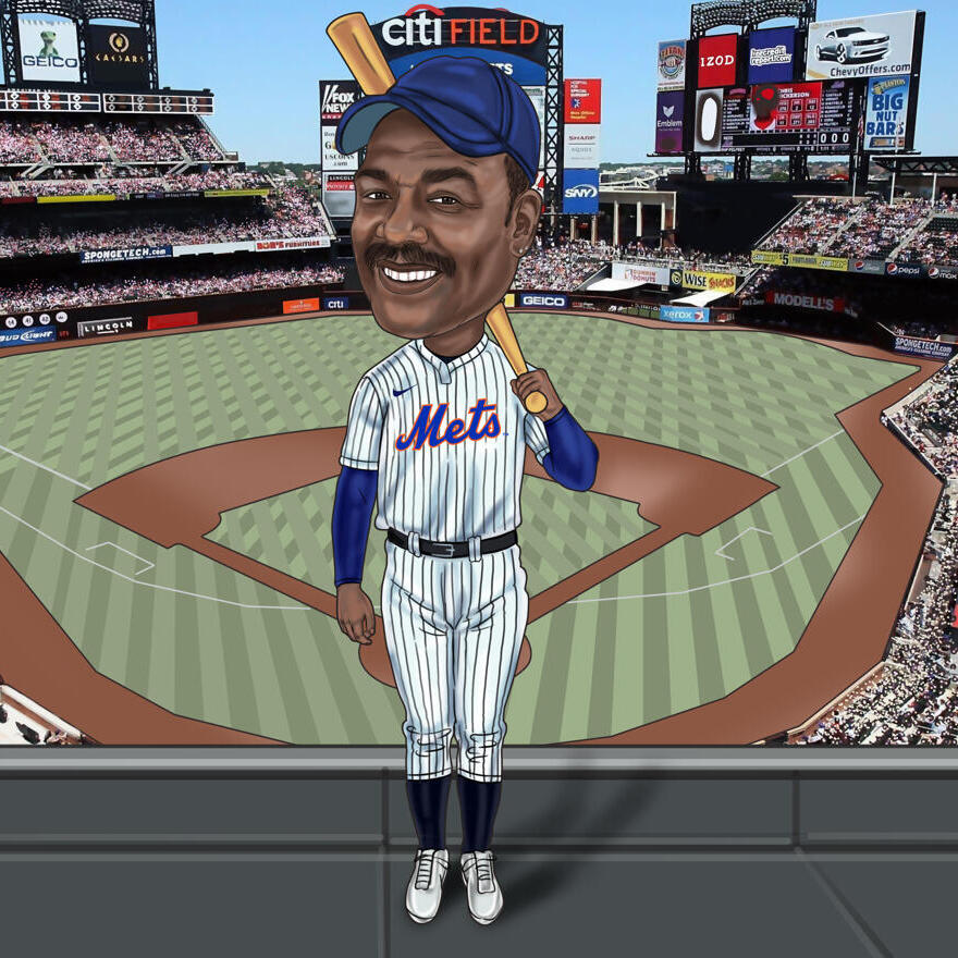 New York Mets Baseballer - Diamond Paintings 