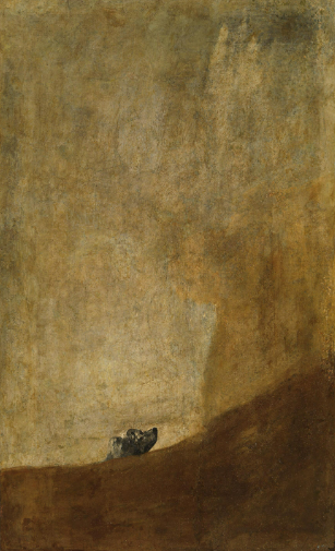 2. "The Dog" av Francisco Goya (skapad: 1819–1823)-0