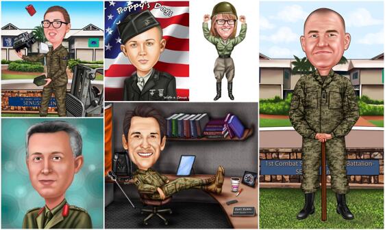 Caricatures militaires