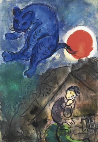 16. "La Poeté" van Marc Chagall (1949-1950)-0