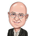 Insurance Agent Caricature - Thumbs Up