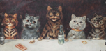 1. "The Bachelor Party" (Before 1939) by Louis Wain-0