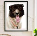 Hundeposter gedrucktes Porträt