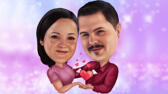 Creative caricature gifts for your husband for valentines day: 12 Styles