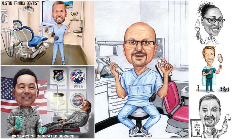 Dentist Caricature