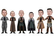 Groomsmen rebib superkangelase logo karikatuuri