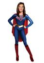 Kadınlar Günü Hediyesi için Tam Vücut Süper Kahraman Lady Karikatürü