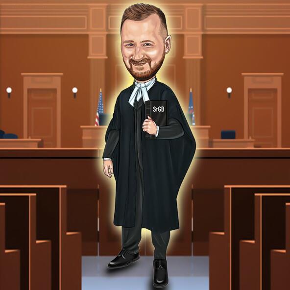 Карикатура адвоката