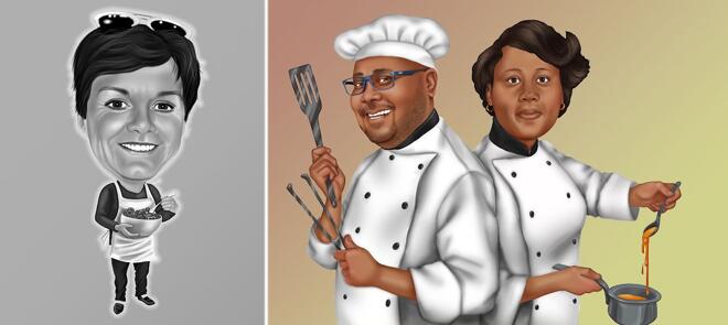 Cozinhar Caricatura