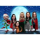 Desene animat grup de Crăciun cu tematică Grinch
