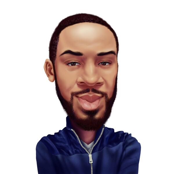 Rapper Caricature for Rap Music Lovers