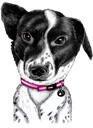 Krāsains suņa portrets
