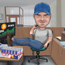 Fotoğraftan Big Boss Karikatürü