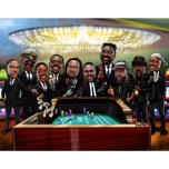 Caricatura de jugadores del grupo de casino