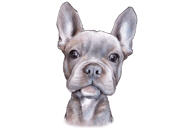 Retrato grupal personalizado de perros a partir de fotografías.