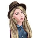 Vlastní vektorový avatar portrét