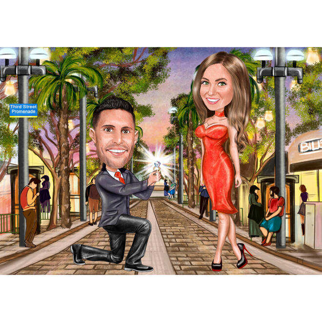 Couple Drawing for Proposal