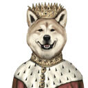Portrait de chien royal