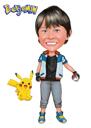 Custom Caricature from Photos for Pokemon Fans