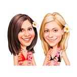 Hawaii-Blumen-Bleistift-Zeichnung
