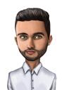 Man Caricature Gift in Colored Style from Photo