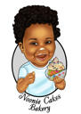 Logo de caricature d'avatar à des fins commerciales