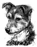 Graphite+Portrait+for+Pet+Owner+Custom+Gift%3A+Hand-Drawn+from+Photos