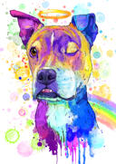 Dog+Memorial+in+Natural+Coloring+Watercolor